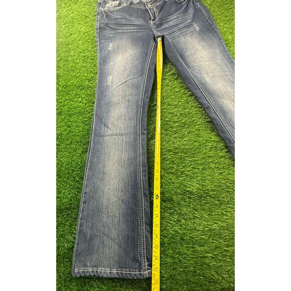 YMI Women’s Bootcut Jeans Sz 14 Blue Medium Wash Stretch Denim Mid Rise - Picture 9 of 11
